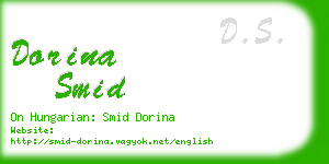 dorina smid business card